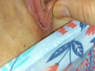 While the house doll watches porn I touch her very wet pussy