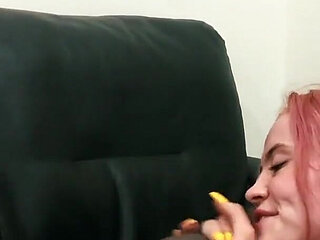 Thrilly's Big Black Couch - Lucy Stone