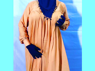 Beautiful Amena Bhabhi has sex indoors wearing a burqa and hijab