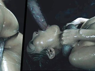 Japanese Anime Girl Emiri Fucked Hard by Monster Cock - Creampie, Bondage & Cum in Mouth