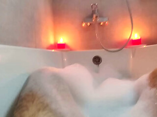 Foam Everywhere &mdash_ My Relaxing Solo Bath Turns Intense