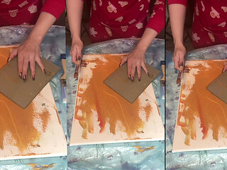 In Big Eyeglasses Asmr Acrylic Art Bloom in the Mist Part 1