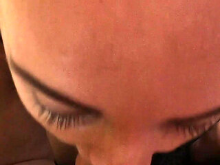 Eager Babes Sloppy Blowjob Ends with a Mouthful of Cum