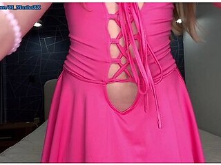 Pink Uniform With Short Skirt And This Fairy Angel With Tight Holes Is Yours - Little Reislin And Little Angel