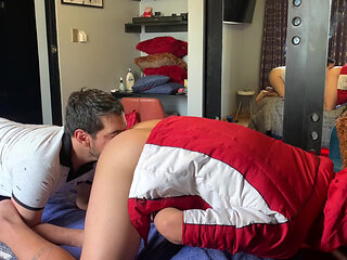 Hot Jock in Red Vintage Red Jacked Fuck Me Doggy