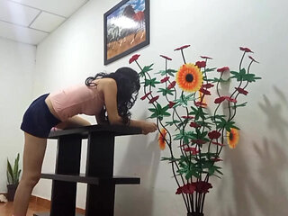 Cleaning Girl Gets Fucked by Her Horny Boss