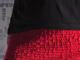 Under skirt white panties flashing from the front