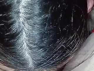 Our Skinny Brunette Neighbor Takes Turns Performing Cunnilingus on Me and My Girlfriend