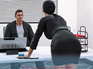 Alternate Worlds fucking girl in job very deep, sucking dick from boss, and cowgirl in very big cock
