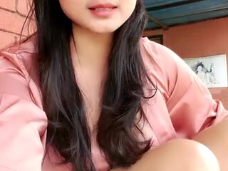 She Masturbate Outdoor, Spicy Lingerie Outside