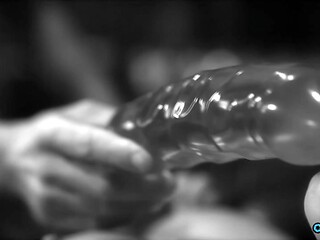 Submissive GF enjoys cock and toy in her mouth