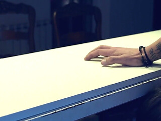 She Gave Me a Blowjob Under the Table, and I Filled Her Mouth with Cum.