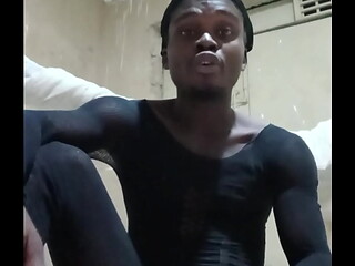 Kwameoppong65 loves to enjoy music when missing the guy who fucked him next door