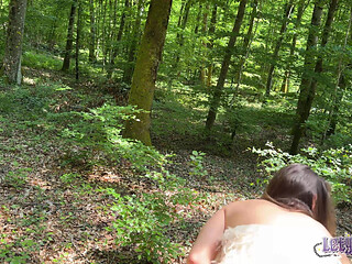 Wild Anal Masturbation in the Forest