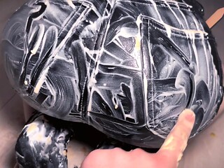 Crazy perverties me up and messes my leather jeans with food