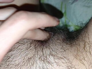I Masturbate My Hairy Wet Pussy Until I Cum Close up