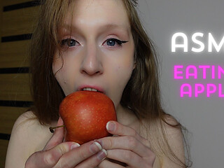 Asmr Eating Apple Naked