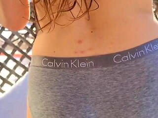 Nice amateur girl ass exposed wearing panties