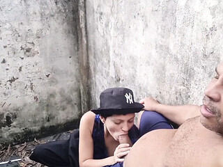 LeoOgro makes petite Latina teen suck him off in homemade HD blowjob