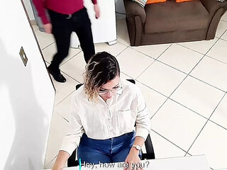 Boss Fucks Secretary's Ass in Office - Gabi Sweet Takes Hard Anal from Behind