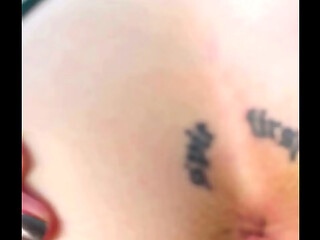 Alt babes with pierced pussies strap on ANAL fuck