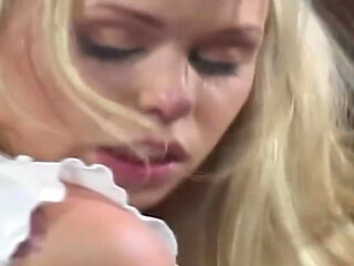 Blonde Babe Stretched Wide by Throbbing Cock in Intense Fuck