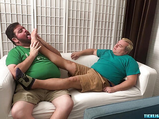 Chubby Nemo Helps His Master Matt Relax With Foot Worship