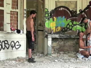 Twink fucked by straights anonymous in exhib cruising