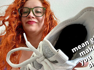 manipulative mean girl makes you smell her stinky sneakers - full video on Veggiebabyy Manyvids