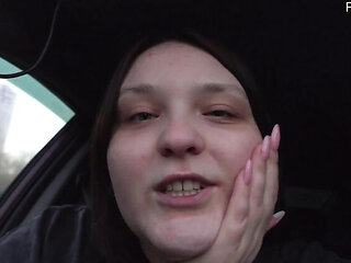 Polly Sweet Fat BBW Car Masturbation JOI - Dirty Talk & Vibrator Fun