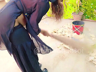 Today I made a video while doing housework. My shirt was short. How did you like my video