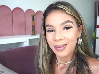Bea Cherry, horny slim Brazilian, first ever double anal penetration ( DAPBreakin, DAP, Anal, Slim, BBC, monster cock, di ...
