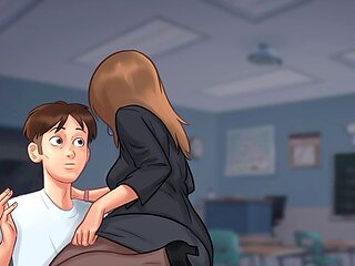 Summer time saga featuring super hot anime babe Hotbhabi in a Korean movie