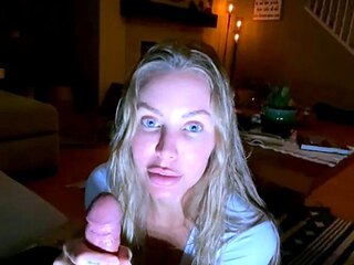 Glam blonde ass cumshot after hardcore anal