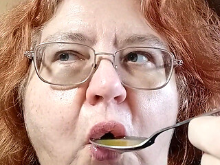 Enjoy eating a bowl of home made soup with me!