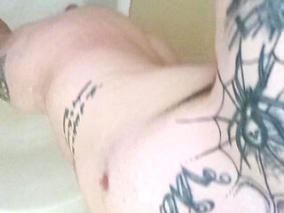 fucking my asshole with a shampoo bottle.