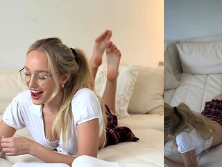 Tutor Me School Girl Fuck W Swallow   GwenGwiz