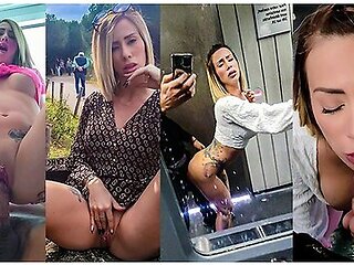 Littleangel84 - My Hardcore Vlog In Cannes! Exhibs And Public Fucks!