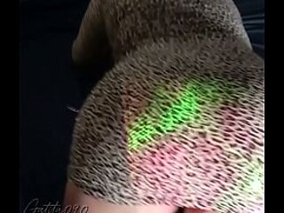 Latina cutie wiggles her ass like a little slut