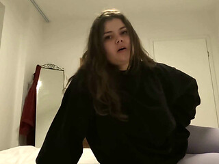 Muffled Farts on the Bed From Latina Teen