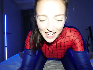 Spiderwomen get degraded in cosplay whore sex