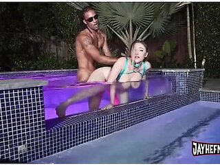 Aria Six - Pool Squirt Then Creampie With Jay Hefner In Hd