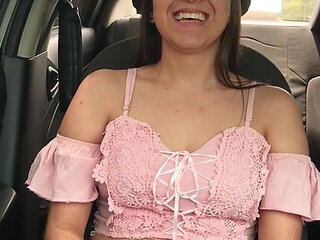 I masturbate my girlfriend on the way to work.