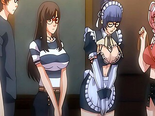 Maid queen works nerd cock and drinks hot semen in POV view