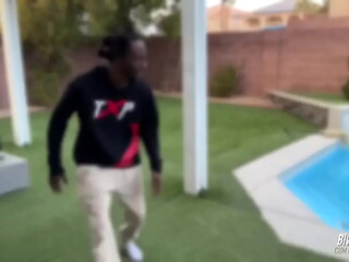 While working from home LovelyLanalee caught her neighbors husband MrBlvckRose being a peeping pervert in her back yard a ...
