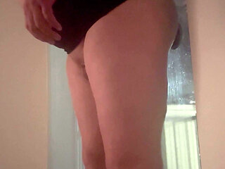 Fucking my ass in the vacant apartment next door