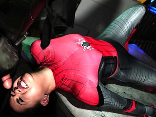 Fetish babe eating hot cum after hard deep throat blowjob