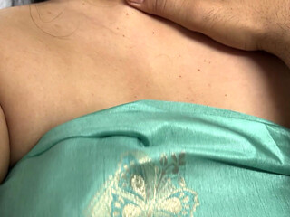 Indian Wife Fucked in Hot Blue Banarsi Saree and Chudai