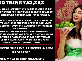Hotkinkyjo the lime princess &amp_ anal prolapse