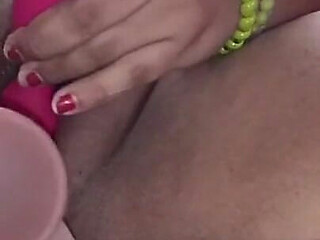 She Masturbates That Pussy Very Hard Until the Intense Orgasm
